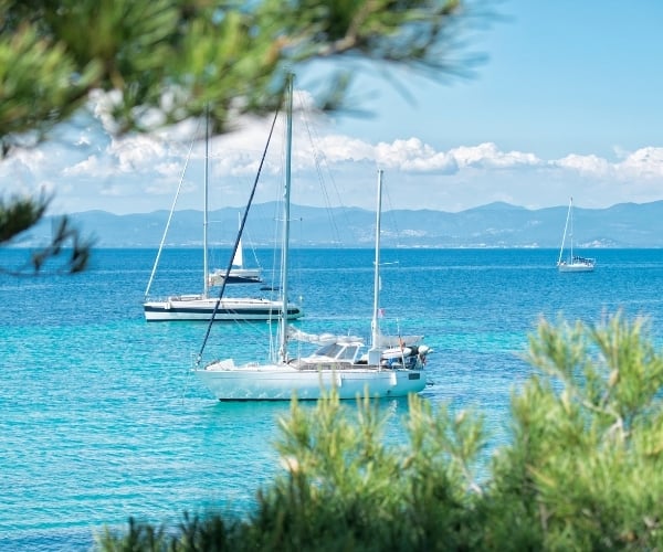 French Riviera sea
