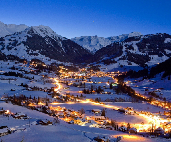 Gstaad at night