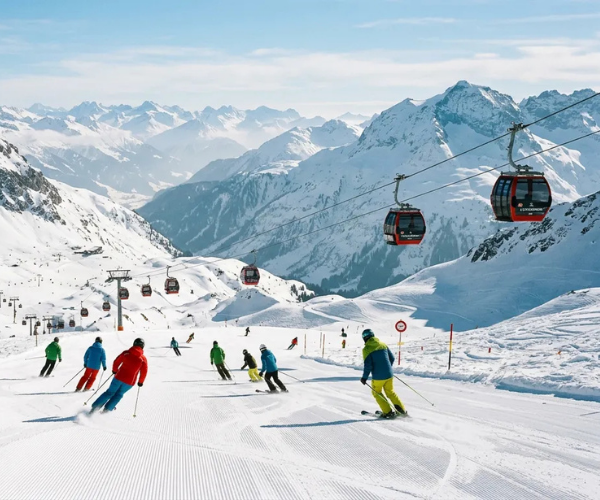 Ski across the Arlberg