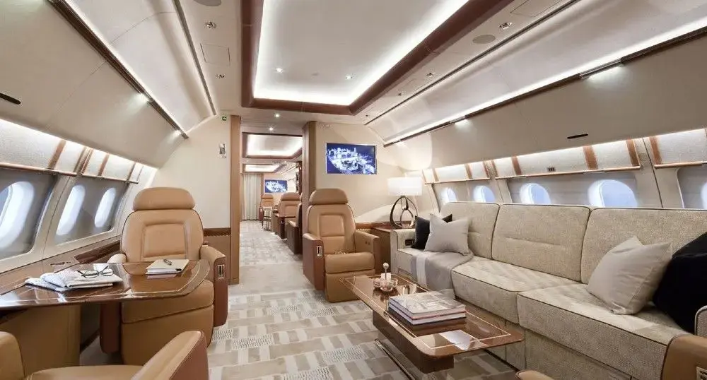 Interno dell'Airbus ACJ319neo