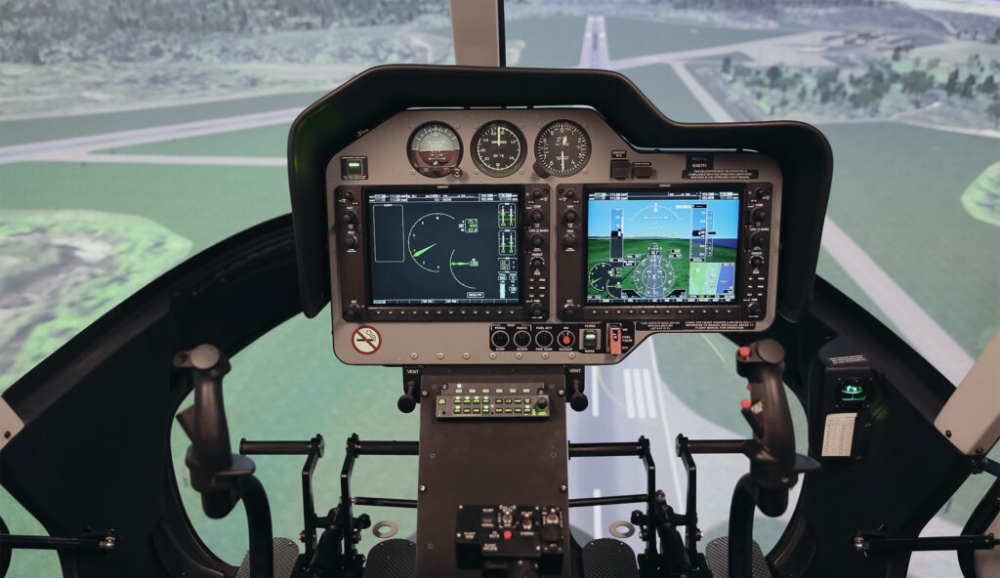 Cabina di pilotaggio del Bell 407 GX