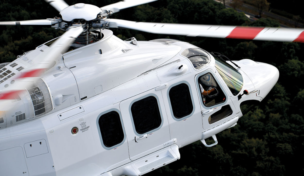Primo piano del Leonardo AW139